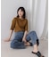 5分袖リブTシャツ