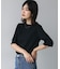 5分袖リブTシャツ