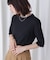 5分袖リブTシャツ