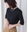 5分袖リブTシャツ