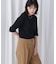 5分袖リブTシャツ