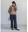タックデニム調パンツ