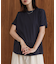 汗染み防止モックネックビューTシャツ