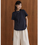 汗染み防止モックネックビューTシャツ