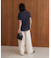 汗染み防止モックネックビューTシャツ