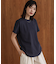 汗染み防止モックネックビューTシャツ