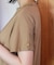 汗染み防止モックネックビューTシャツ