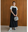 ストライプジャガードワンピース