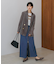 デニム配色ＺＩＰパンツ［9/18発送予定］