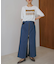 デニム配色ＺＩＰパンツ［9/18発送予定］