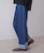 折り返しワイドデニムパンツ