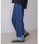 折り返しワイドデニムパンツ