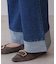 折り返しワイドデニムパンツ
