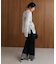 折り返しワイドデニムパンツ