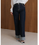 折り返しワイドデニムパンツ