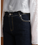 折り返しワイドデニムパンツ