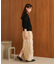 【S・Mサイズ展開】【セットアップ対応】ミックスフリンジニットスカート