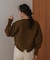 【WEB限定】ビッグ釦柄切替カーディガン［9/30発送予定］