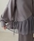 【大人気アイテム再販！】ペプラムオーガンジーポンチトップス