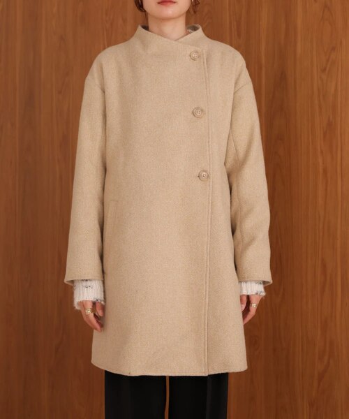 スタンドカラーライトアウター｜ブージュルードの通販｜&mall（アンド