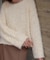 エアリーヤーンポップコーンニット
