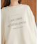 ロゴ刺繍ボリュームスウェットトップス