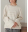 ロゴ刺繍ボリュームスウェットトップス