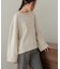 ロゴ刺繍ボリュームスウェットトップス