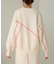 【大人気ニット/5色展開/セットアップ対応】ウェーブメロウニットトップス
