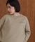 【WEB限定】スウエットライク刺しゅうニットプルオーバー