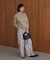 【WEB限定】スウエットライク刺しゅうニットプルオーバー