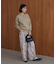 【WEB限定】スウエットライク刺しゅうニットプルオーバー