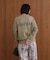 【WEB限定】スウエットライク刺しゅうニットプルオーバー
