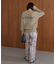 【WEB限定】スウエットライク刺しゅうニットプルオーバー