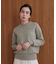 【WEB限定】スウエットライク刺しゅうニットプルオーバー