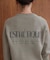 【WEB限定】スウエットライク刺しゅうニットプルオーバー