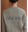 【WEB限定】スウエットライク刺しゅうニットプルオーバー