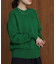 【WEB限定】スウエットライク刺しゅうニットプルオーバー