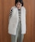 フェイクロングフォックスファーベスト