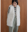 フェイクロングフォックスファーベスト
