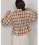 シャーリングビスチェ風デザインチェックシャツ