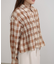 シャーリングビスチェ風デザインチェックシャツ