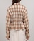 シャーリングビスチェ風デザインチェックシャツ