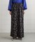 ランダムパターン柄ワイドパンツ
