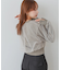 ショート丈チュールレイヤードスウェット