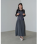 【選べるサイズ展開】レイヤード風チュールキャミワンピース