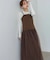 【選べるサイズ展開】レイヤード風チュールキャミワンピース