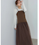 【選べるサイズ展開】レイヤード風チュールキャミワンピース