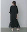 【選べるサイズ展開】オーガンジー切替スウェットワンピース