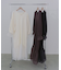 【選べるサイズ展開】オーガンジー切替スウェットワンピース